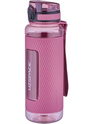 Uzspace Fiftyfifty 1100ML  Mega Büyük Boy  Tritan Su Matarası Silikon Korumalı Kaydırmaz Gövde