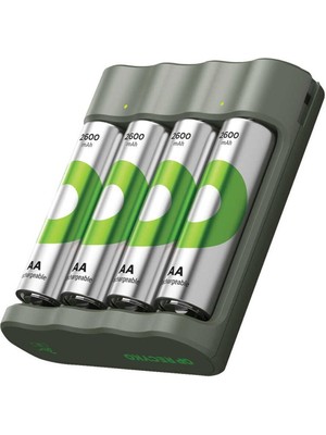 Gp Indit Recyko B441 4 x 2600 Mah R6 Aa Pilli Pil Şarj Cihazı (GP-B441/270HCER21-2GTLB4)