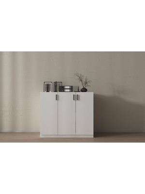 BGR Mobilya 3 Kapaklı Modern Ofis Dolabı