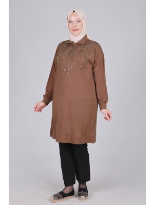 ottomanwear.com Büyük Beden Tunik Kahve OTW20103