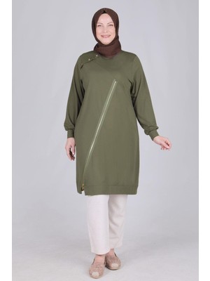 ottomanwear.com Büyük Beden Spor Tunik Haki OTW20101