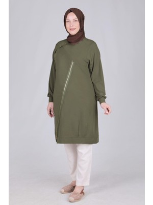 ottomanwear.com Büyük Beden Spor Tunik Haki OTW20101