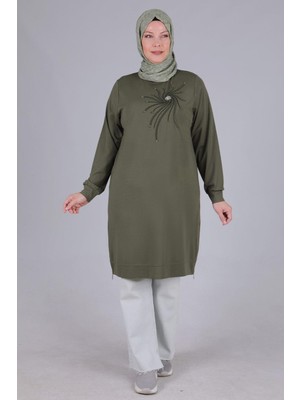 ottomanwear.com Büyük Beden Tunik Haki OTW20104