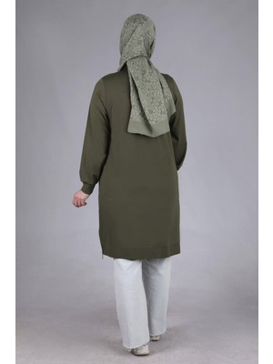 ottomanwear.com Büyük Beden Tunik Haki OTW20104