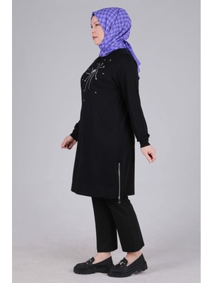 ottomanwear.com Büyük Beden Tunik Siyah OTW20104