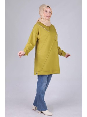 ottomanwear.com Büyük Beden Tunik Olive OTW20105