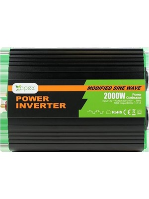 Apex NS2000-12 Apex 2000W Modifiye Dalga Inverter 12V