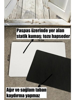 Karmat Good Vibes Only, Yazılı Kapı Önü Paspası, Iç ve Dış Mekan Kapıönü Paspası