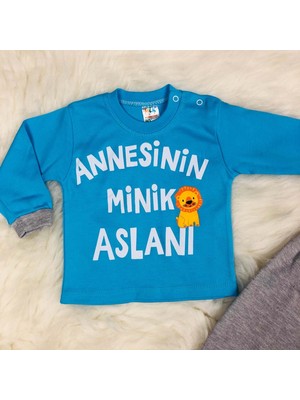 Annesinin Minik Aslanı Erkek Bebek Takım