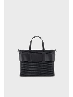 Armani Exchange Logolu Çıkarılabilir Askılı Delikli Tote Çanta Kadın Çanta 942690 4F798 00020