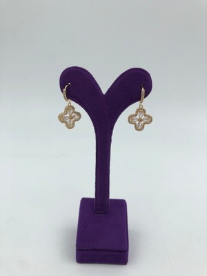 Ayvil Jewelry Gold Çiçek Sallantılı Küpe