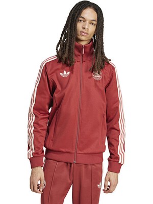 Adidas Fcb Og Bb Tt Erkek Futbol Antrenman Ceketi IY0047 Kırmızı