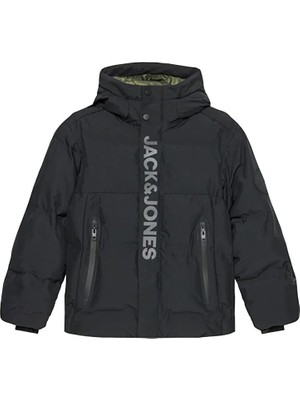 Jack & Jones Jack Jones Jcolpha Puffer Jnr Çocuk Günlük Mont 12262162-BLACK Siyah