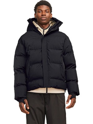 Jack & Jones Jack Jones Jcolpha Puffer Sn Erkek Günlük Mont 12261971-BLACK Siyah