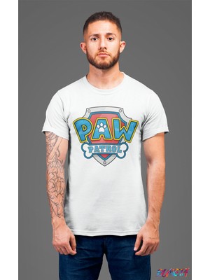 BUMETA Paw Petrol Patrol Logo Çizgi Film Dizi Unisex Tişört T-Shirt