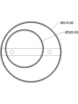 Kaykay Modern Avize LED 40W 51x51cm Alüminyum Profil Siyah Dorbien-ER-10383-2Y-BSY