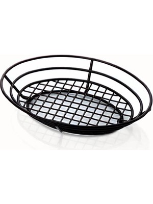 Pios Tel Oval Ekmek ve Meyve Sunum Sepeti No2 Büyük