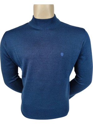 Sabri Özel Erkek Yarım Balıkçı Basıc Kazak