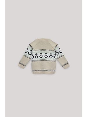 Layette Bg Store Erkek Bebek Desenli Hırka