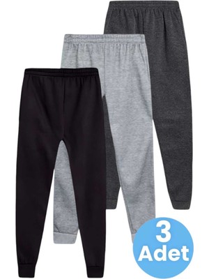 Tezzgelsin Çocuk Beli Lastikli Jogger Eşofman Altı 3'lü Set