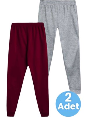 Tezzgelsin Çocuk Beli Lastikli Jogger Eşofman Altı 2'li Set