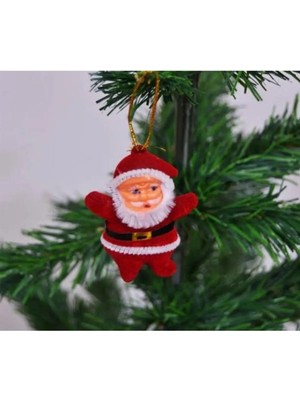 Sole Yıllbaşı Çam Ağacı Süsü Noel Baba Noel Ağacı Süsü 6 Lı 5 Cm