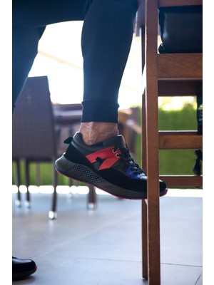 Fhoes Shoes Siyah Deri Erkek Sneaker