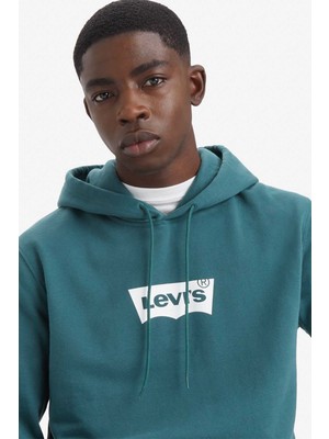 Levi's Levı’s Lse T2 Std Graphıc Hood S Yeşil Erkek Sweatshirt