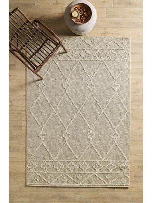 Red Halı Iskandinav Tasarım Boho Desenli Bej Halı Salon Halısı Mutfak Halısı Yolluk Paspas Dış Mekan Halısı