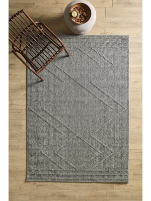 Red Halı Iskandinav Tasarım Zigzag Desenli Gri Halı Salon Halısı Mutfak Halısı Yolluk Paspas Dış Mekan Halı