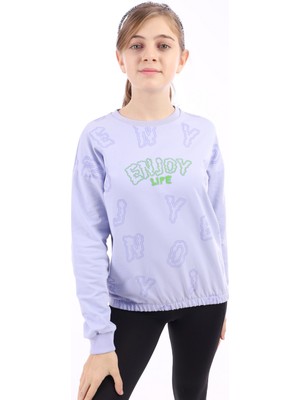 Toontoy Kız Çocuk Baskılı Sweatshirt