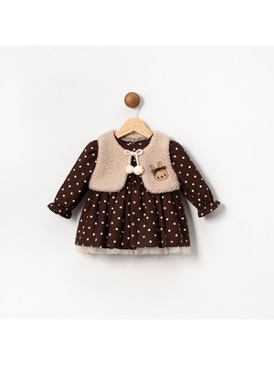 Mary Puantiyeli Bolerolu Bebek Elbise