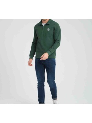 Lacoste Basıc Nefti Yarım Fermuar Regular Fit