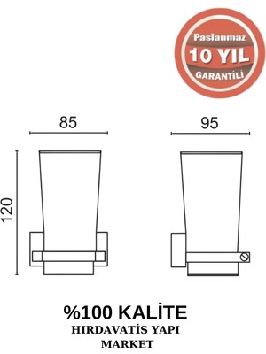 Çelik Banyo Paslanmaz Pirinç Swwor Diş Fırçalık