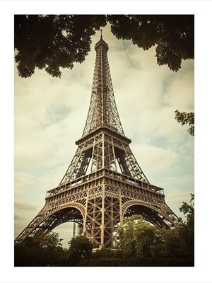 Tablomega Eyfel Kulesi Altında Art Mdf Poster 35cm X50cm