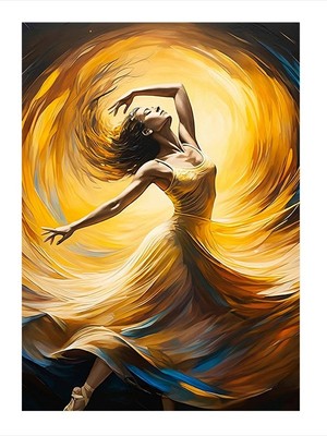 Tablomega Işıklar Içinde Melek Mdf Poster 35cm X50cm