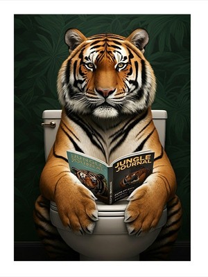 Tablomega Tuvalette Kaplan Modern Mdf Tablo 25cmx 35cm