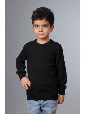 Çubuk Liksli Çoçuk Kazak