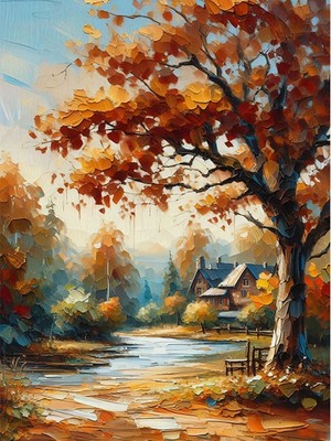 Tablomega Sonbahar Patikası Mdf Poster 35cm X50cm