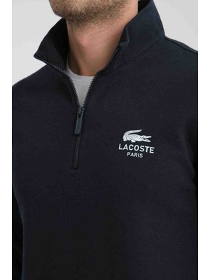 Lacoste Basıc Lacivert Regular Fit Fermuarlı Yaka Erkek