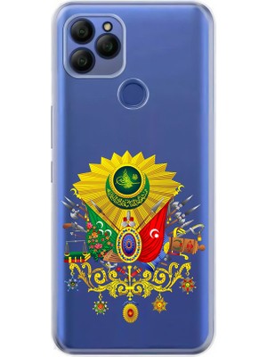 Zeyno General Mobile GM21 Uyumlu Osmanlı Amblem  Desenli Silikon Kılıf