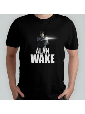 Pixxa Alan Wake  Pamuklu Bisiklet Yaka T-Shirt Model 2