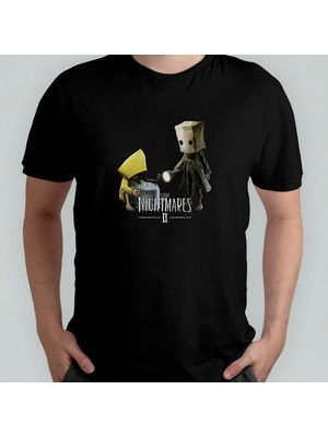 Pixxa Little Nightmares 2  Pamuklu Bisiklet Yaka T-Shirt Model 1