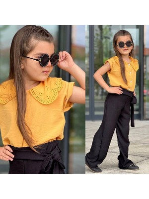 Kokoş Bebe Kız Çocuk Gömlek Pantolon Takım