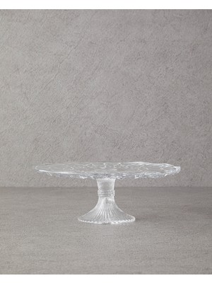 English Home Cyrus Cam Kek Standı 25 cm Şeffaf