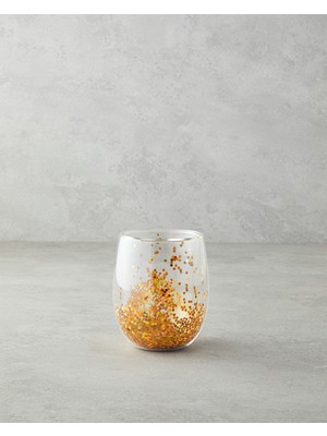 English Home Shimmer Borosilikat Double Wall Bardak 400 ml Gold