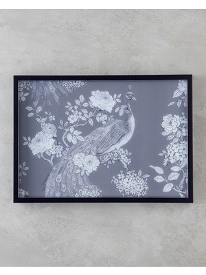 English Home Pure Flowers Dekoratif Tepsi 30x42 cm Krem