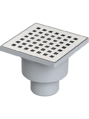 MaxiFlow Yer Sifon Lıne Ø70 10*10 cm Paslanmaz Izgara Alt