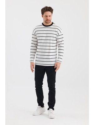 Alexander Gardi Çizgili Regular Fit Sweatshırt (E2400158)