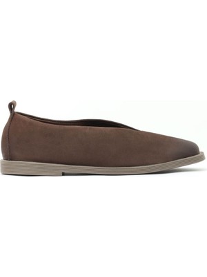 Bueno Shoes Kahverengi Nubuk Kadın Babet 01WD4201 01WD4201